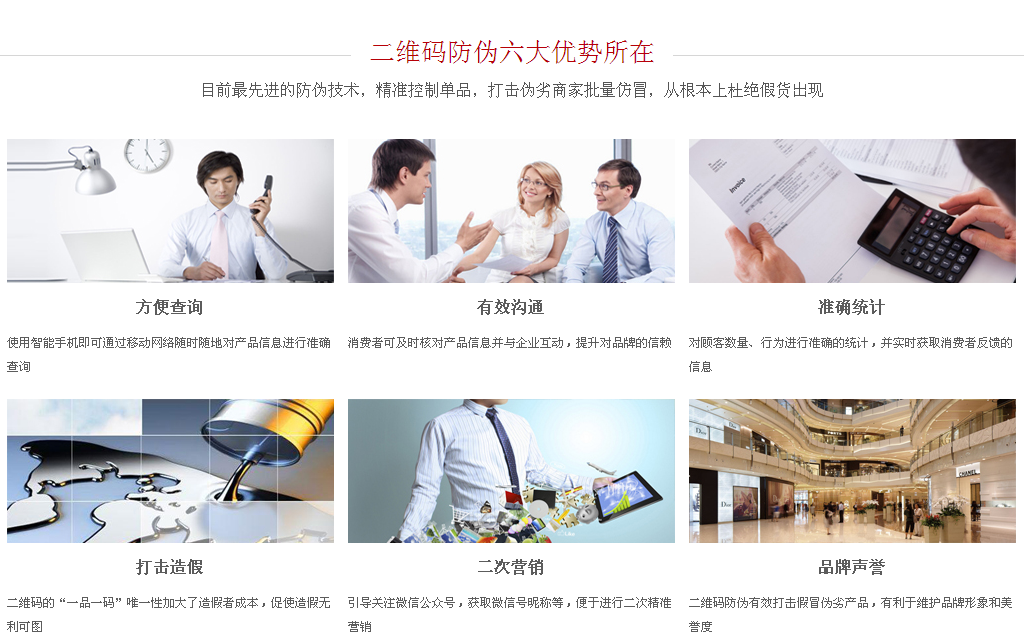 二維碼防偽六大優勢所在